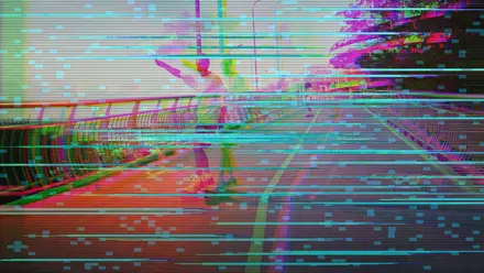 After Data Storm - CyberPunk preset applied